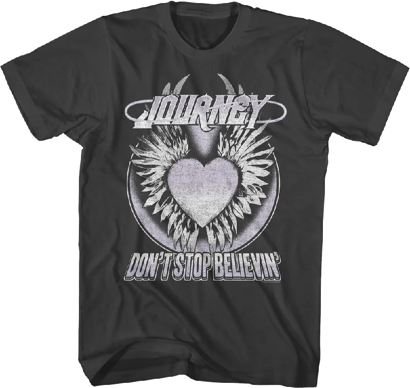 Winged Heart Don't Stop Believin' Journey T-Shirt