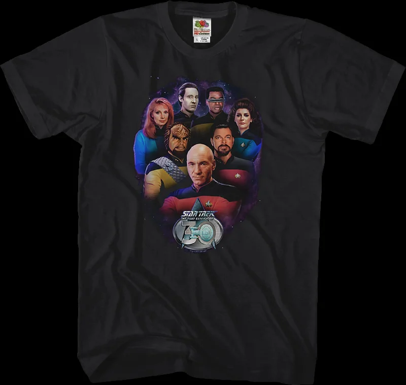 Crew 30th Anniversary Star Trek The Next Generation T-Shirt