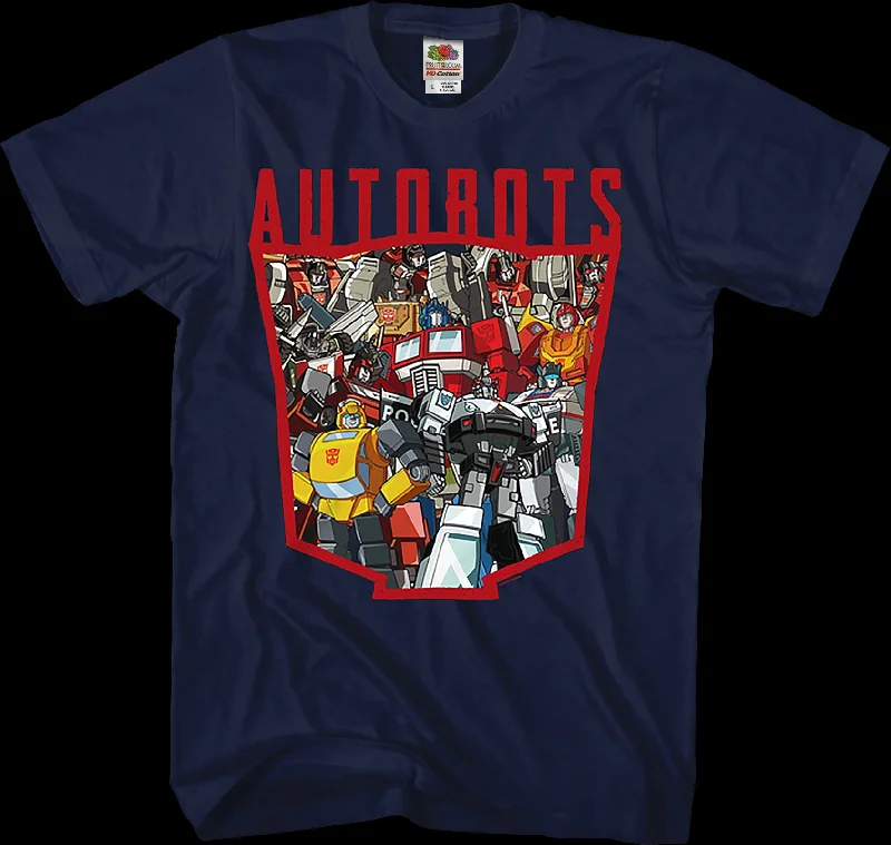 Autobots Logo Collage Transformers T-Shirt