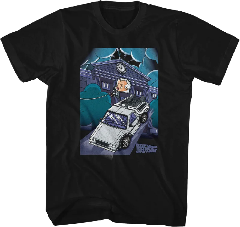 Chibi Doc Brown Back To The Future T-Shirt