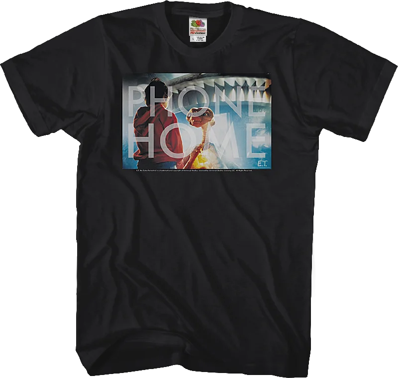 Black Phone Home ET Shirt