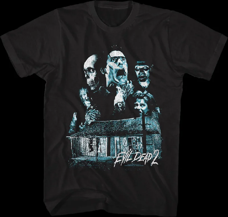 Cabin Collage Evil Dead T-Shirt