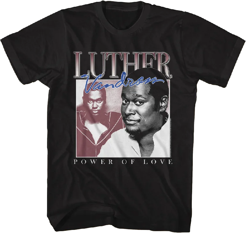 Power Of Love Collage Luther Vandross T-Shirt