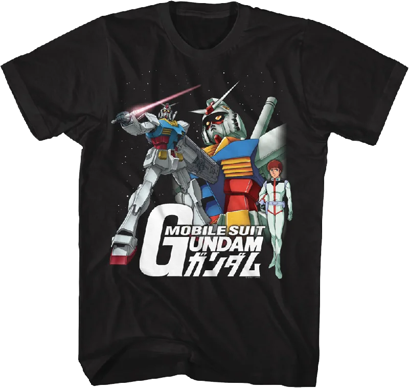 Mobile Suit Collage Gundam T-Shirt