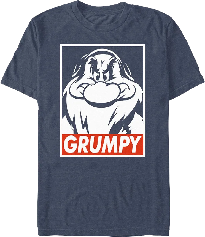 Street Art Grumpy Snow White And The Seven Dwarfs T-Shirt