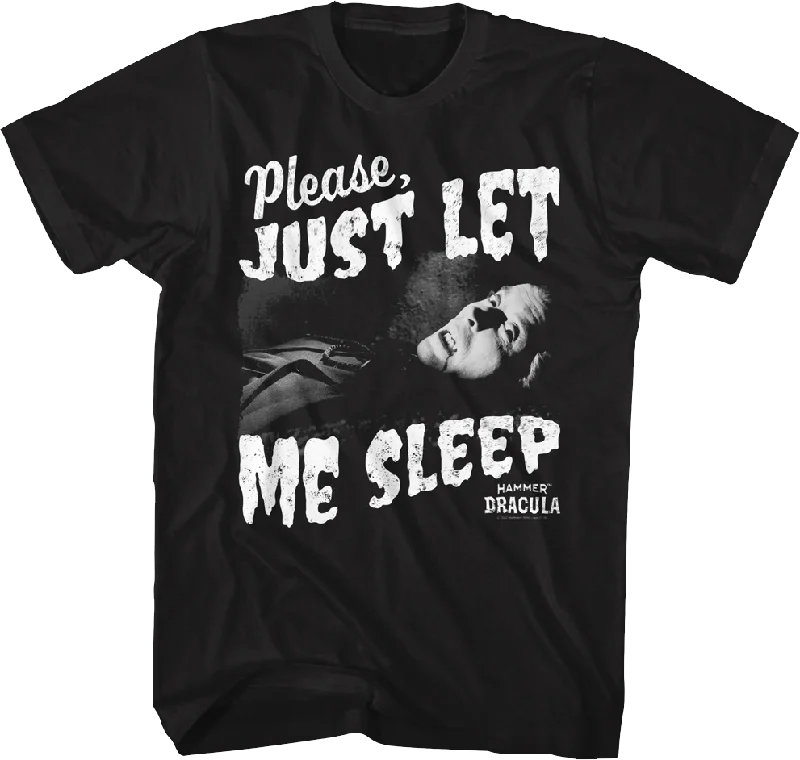 Dracula Please Just Let Me Sleep Hammer Films T-Shirt