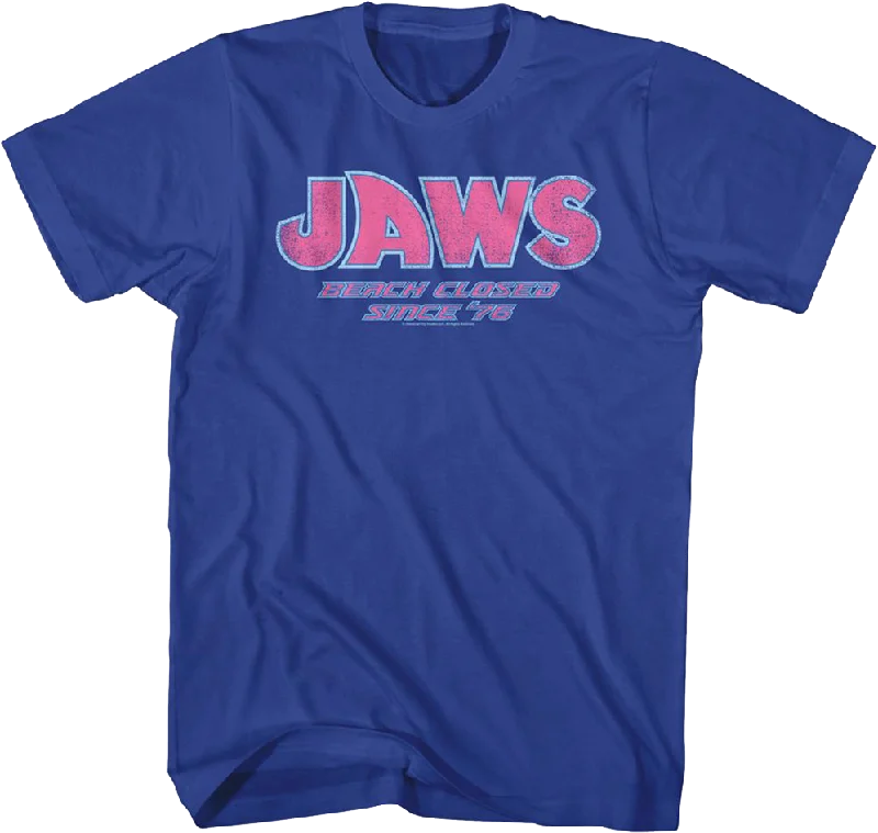 Beach Closed Since '75 Jaws T-Shirt