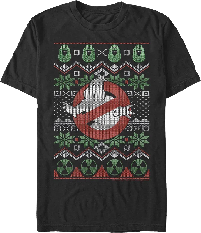 Ugly Faux Knit Ghostbusters T-Shirt