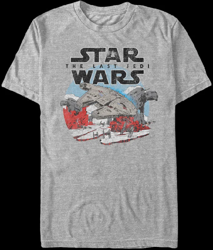 Distressed Star Wars Last Jedi T-Shirt