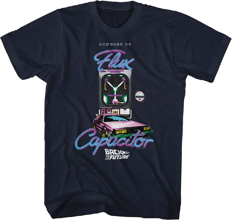 Retro Powered By Flux Capacitor Back To The Future T-Shirt