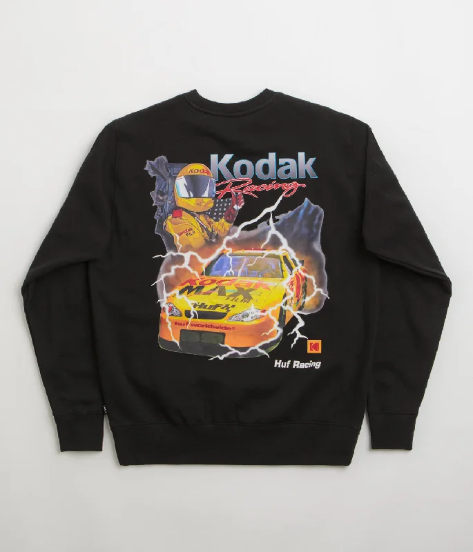 HUF x Kodak Ride The Lightning Crewneck Sweatshirt - Black