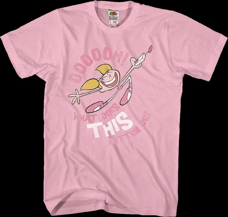 What Does This Button Do Dexter's Laboratory T-Shirt