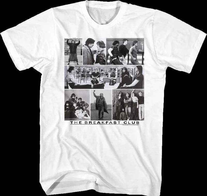 Black and White Collage Breakfast Club T-Shirt