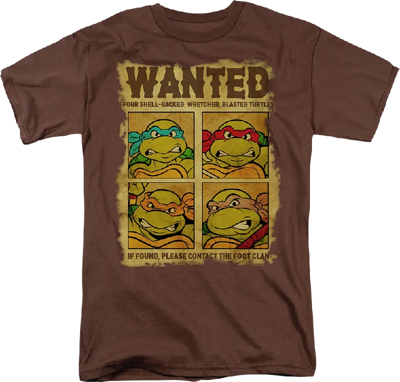 Wanted Poster Teenage Mutant Ninja Turtles T-Shirt