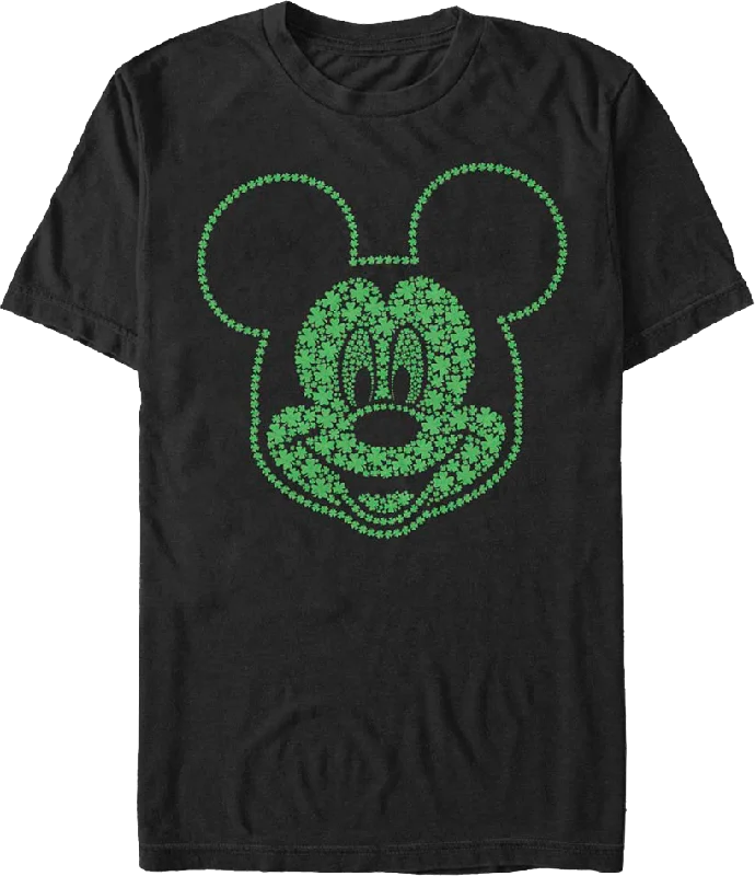 Lucky Mickey Mouse Four-Leaf Clovers Disney T-Shirt