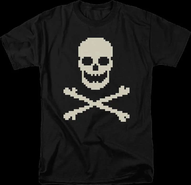 8-Bit Skull And Crossbones T-Shirt