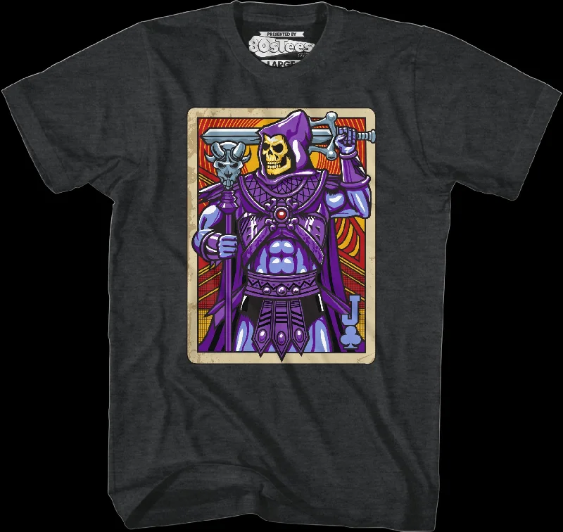 Skeletor Joker Playing Card T-Shirt