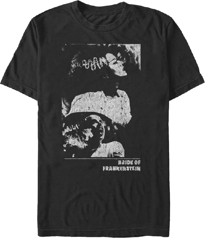 Distressed Bride of Frankenstein T-Shirt