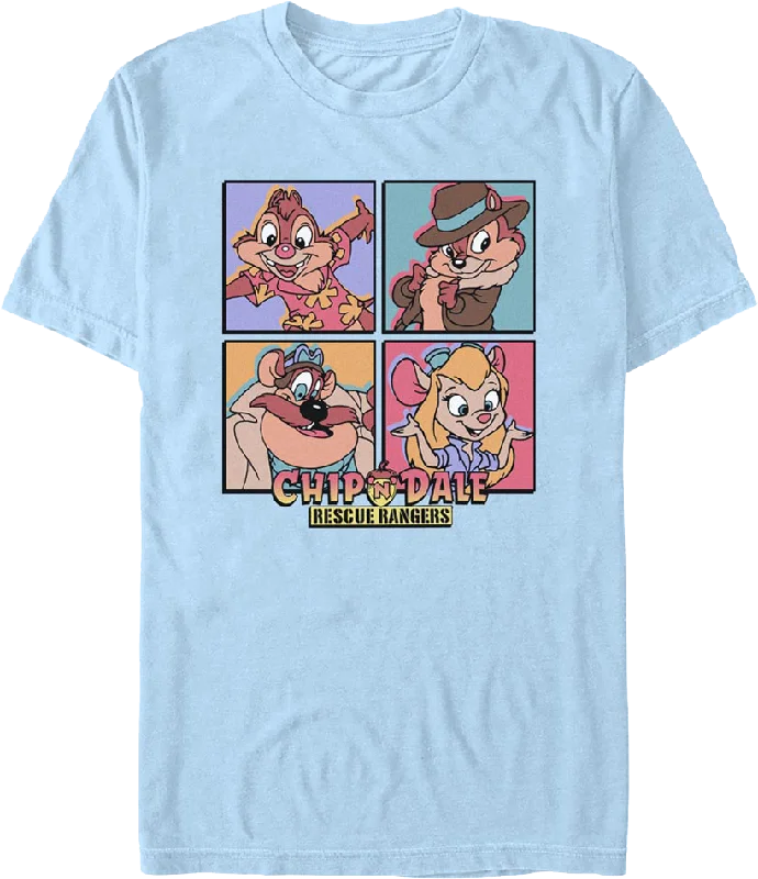 Character Squares Chip 'n Dale Rescue Rangers T-Shirt