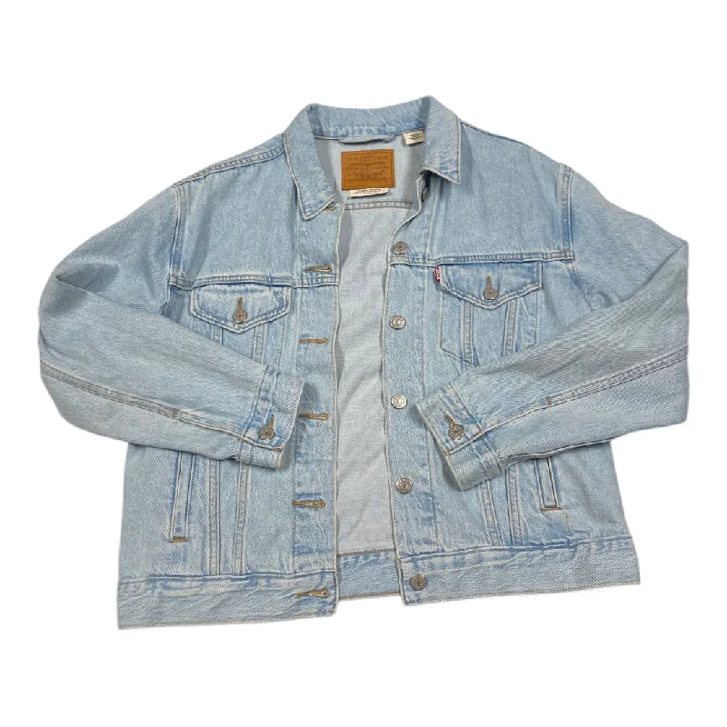 Jacket Denim By Levis In Blue Denim, Size: M