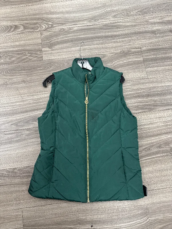 Vest Puffer & Quilted By Michael By Michael Kors In Green, Size: M