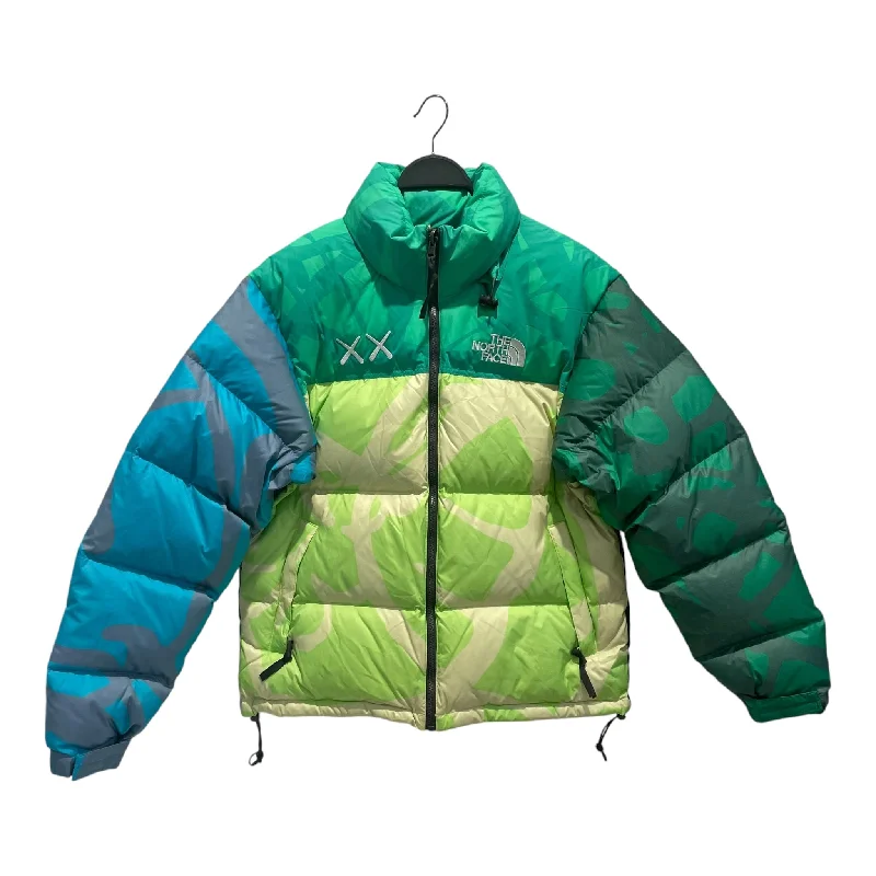 THE NORTH FACE/Puffer Jkt/M/Nylon/GRN/Camouflage/Blue + Dark GRN Sz M