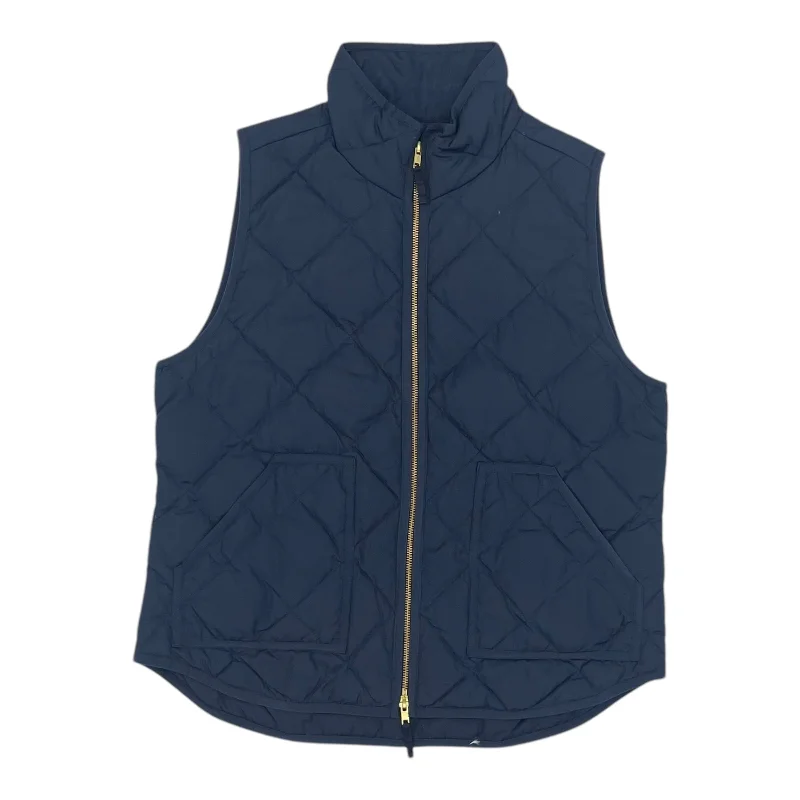 Vest Puffer & Quilted By J. Crew In Blue, Size:L