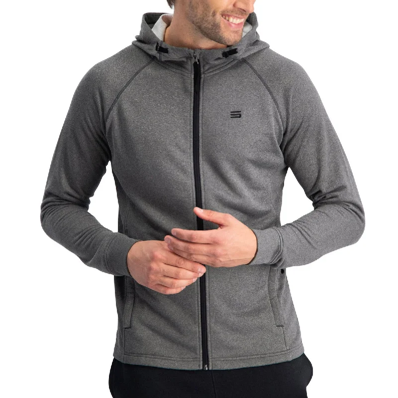 Three Sixty Six Men's Hooded Fill Zip Jacket