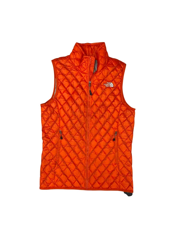 Vest Puffer & Quilted By The North Face In Orange, Size: S