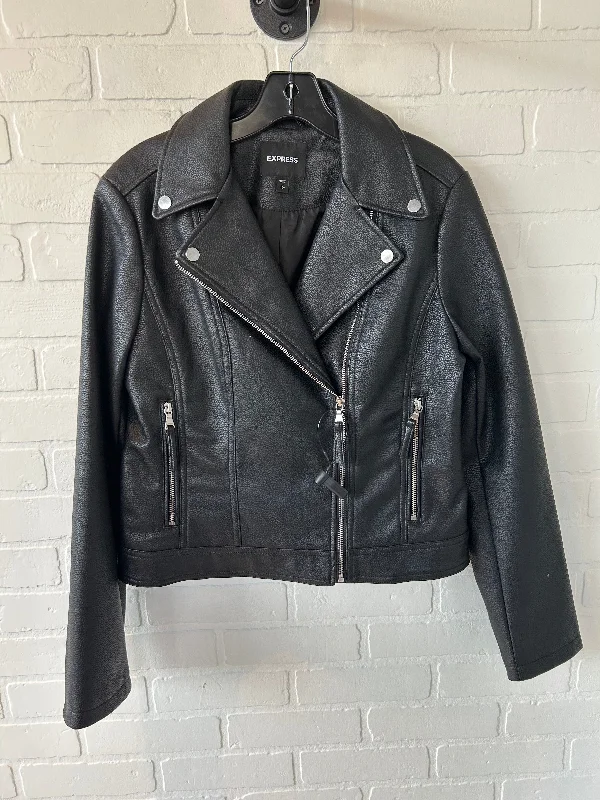 Jacket Moto By Express In Black, Size: M