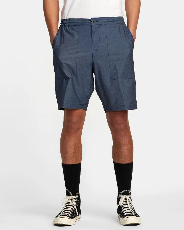 All Time Hemp Hybrid 19" Shorts - Moody Blue