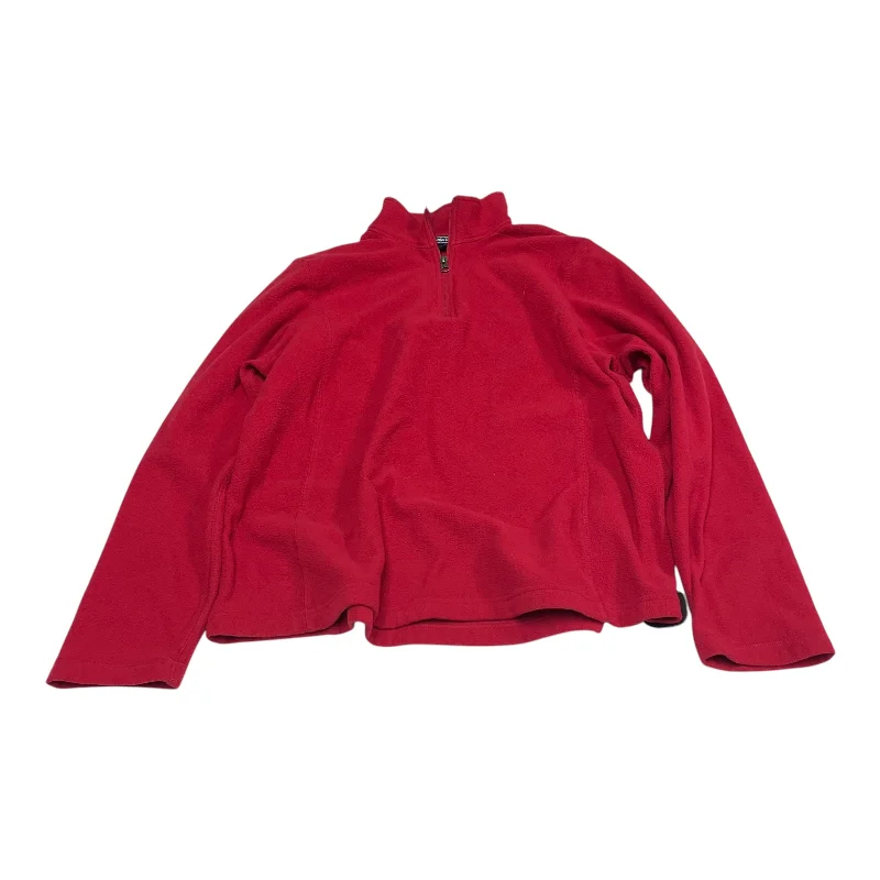 Jacket Fleece By Lands End In Red, Size: Xl