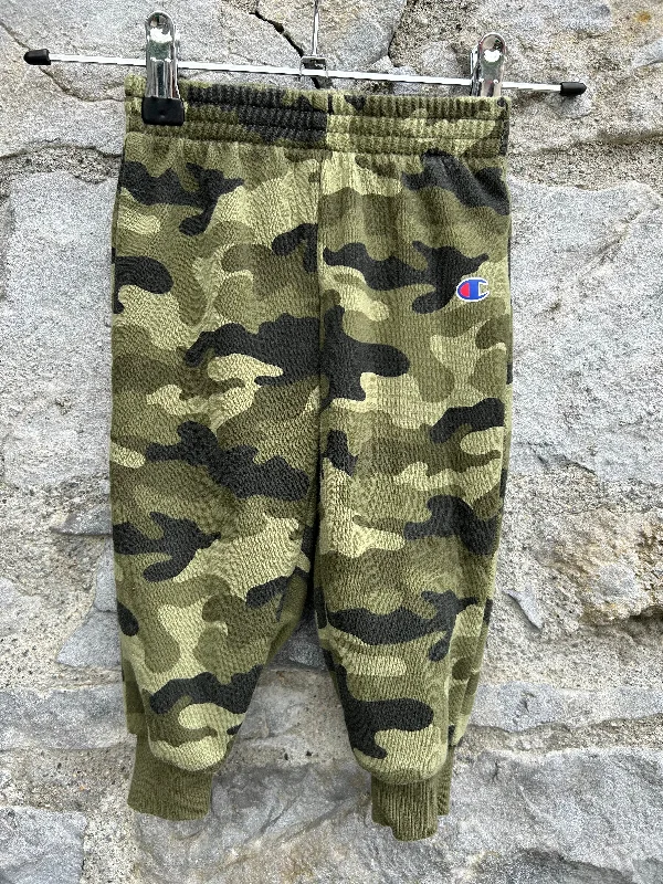 Camouflage khaki tracksuit pants 12m (80cm)