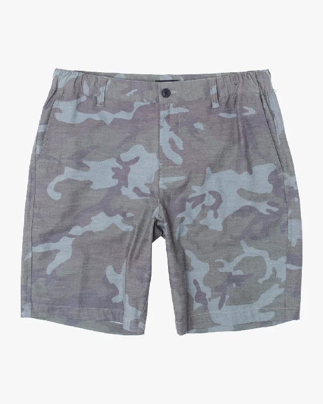 All Time Rinsed Coastal 19" Hybrid Shorts - Camo