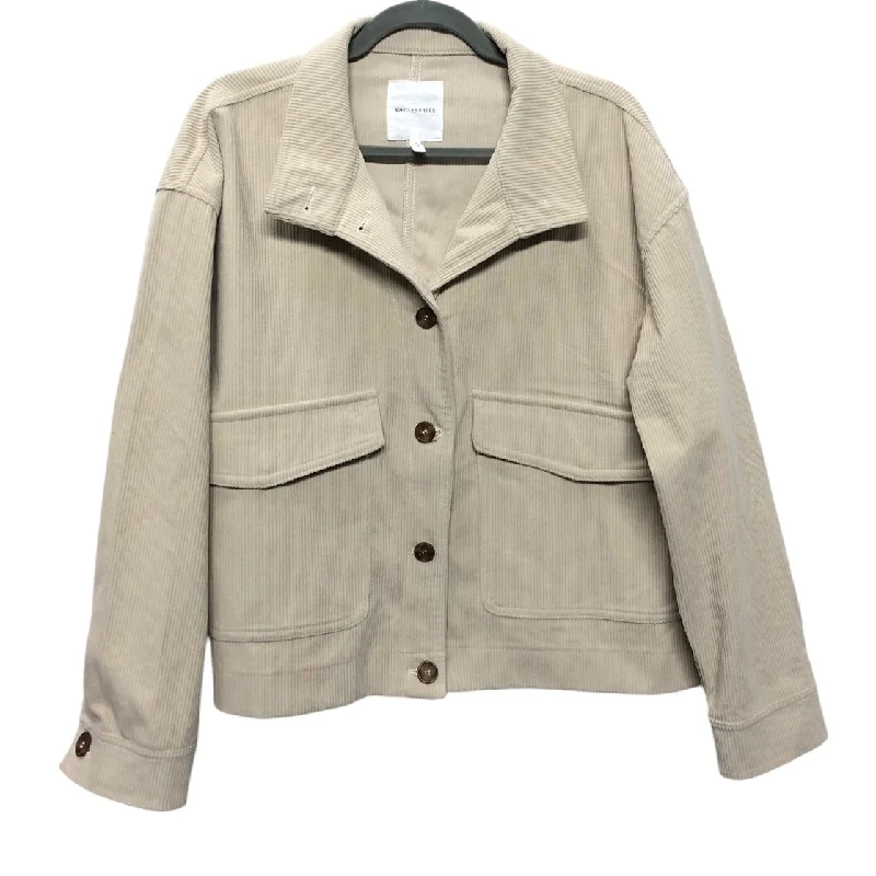 Jacket Shirt By Avec Les Filles In Cream, Size:L