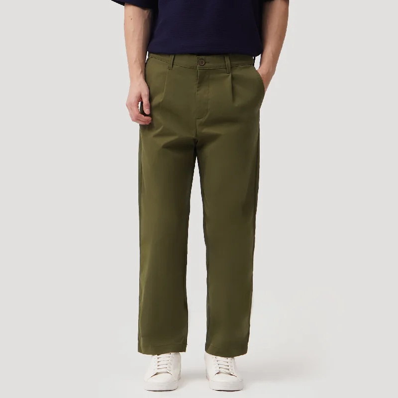 Relaxed Fit In Fine Twill Trousers