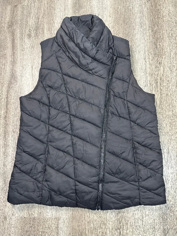 Vest Puffer & Quilted By Nicole Miller In Black, Size: Xl