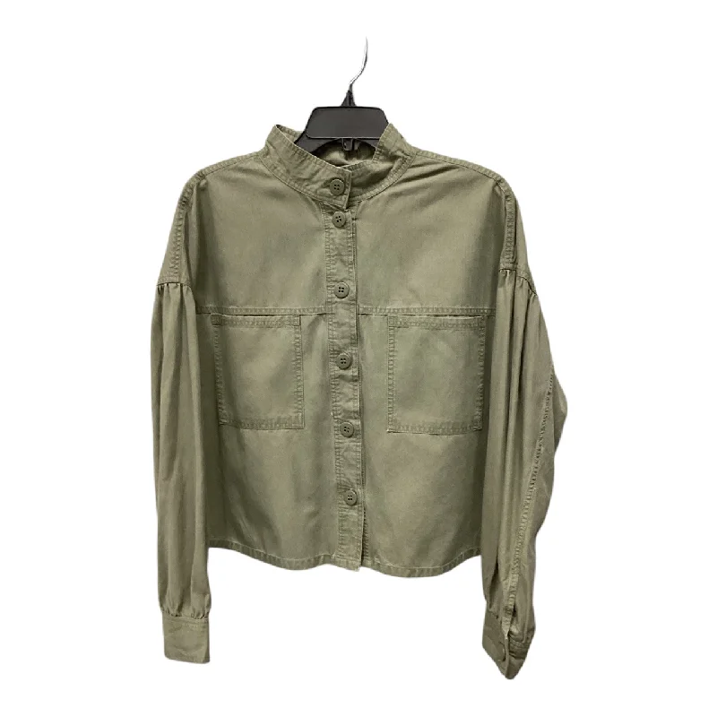 Jacket Shirt By Sanctuary In Green, Size: S