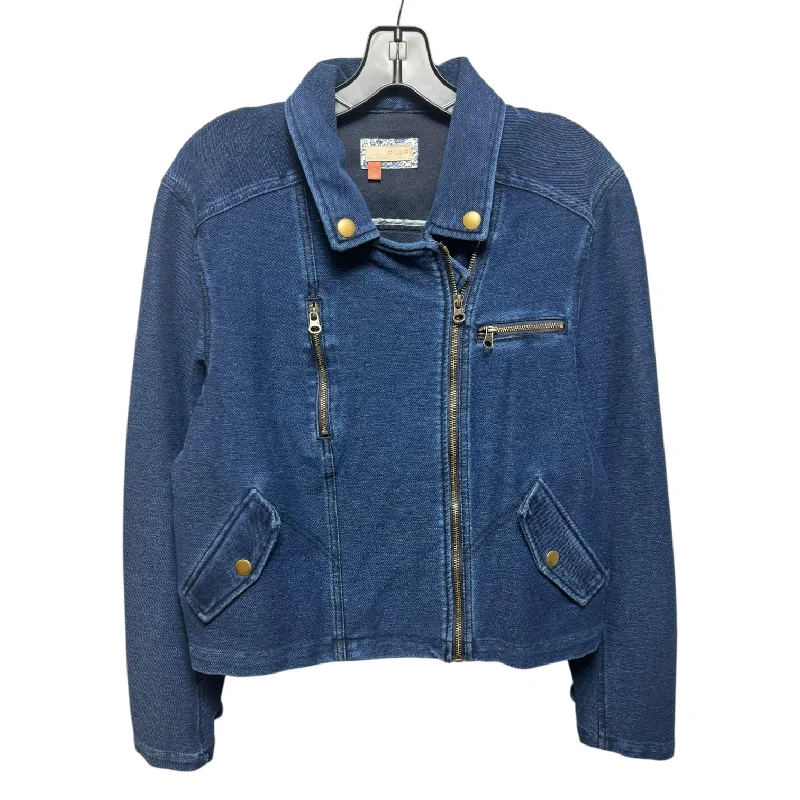 Jacket Other By Pilcro In Blue Denim, Size: L