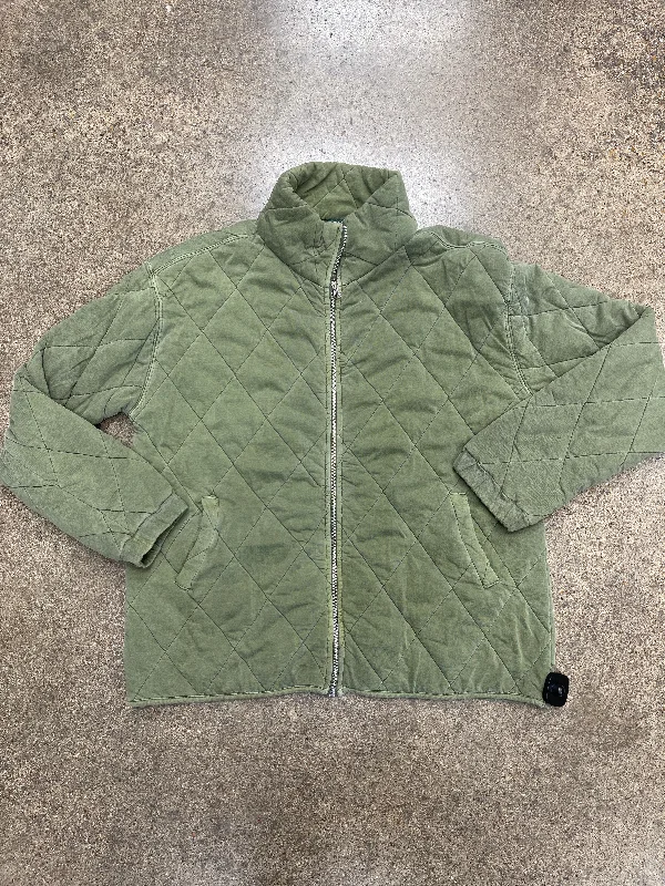 Jacket Puffer & Quilted By Wild Fable In Green, Size:Xxl