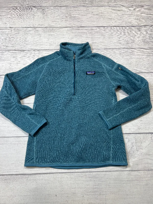 Jacket 1/2 Zip Fleece By Patagonia In Blue, Size: M