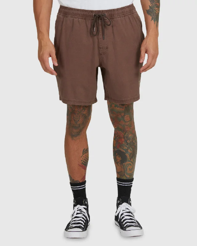 Escape Elasticized Shorts - Coffee