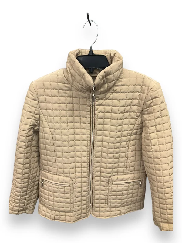 Jacket Puffer & Quilted By George In Beige, Size: M