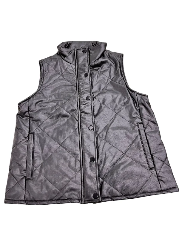 Vest Puffer & Quilted By Clothes Mentor In Black, Size: S