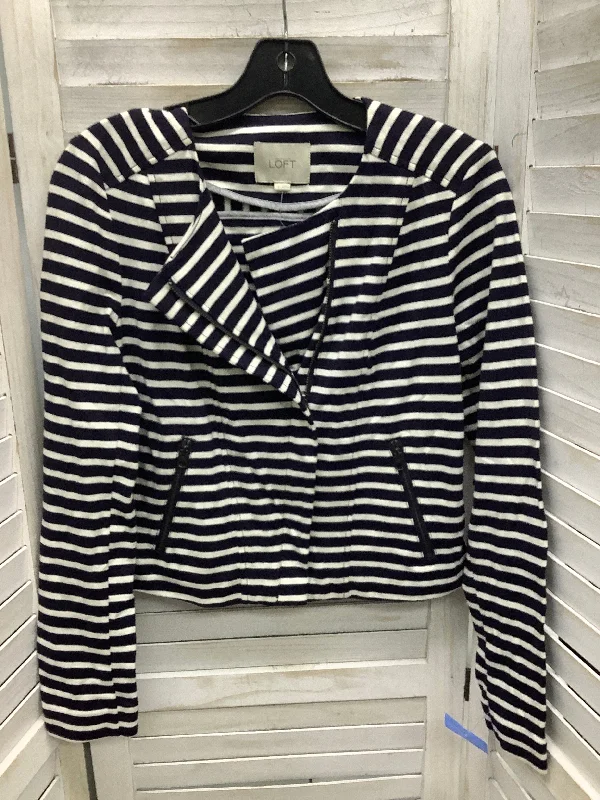 Jacket Other By Loft In Striped Pattern, Size: 0