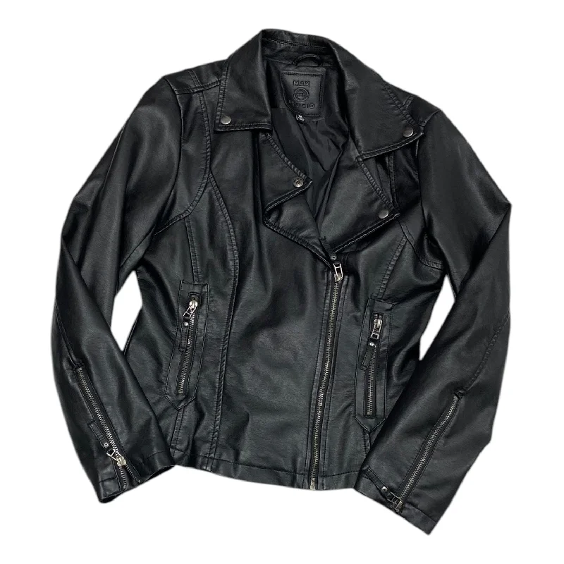 Jacket Moto By Max Studio In Black, Size: S