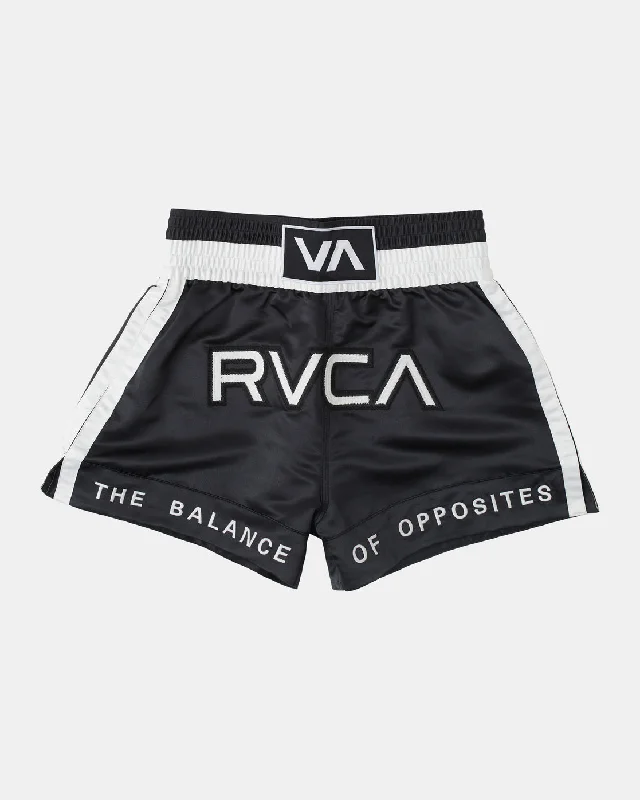 RVCA 15" Muay Thai Boxing Shorts - Black