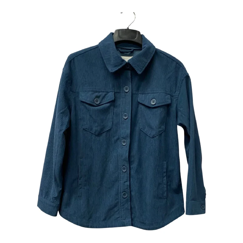 Jacket Shirt By Avec Les Filles In Blue, Size:L