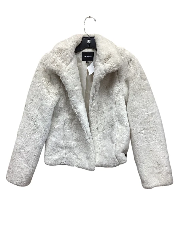 Jacket Other By Express In White, Size: Xxs