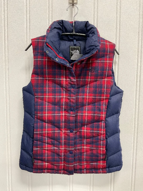 Vest Puffer & Quilted By The North Face In Blue & Red, Size: S